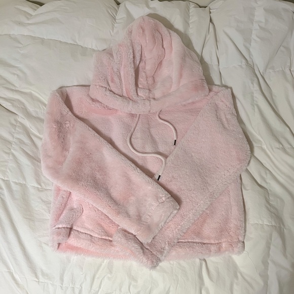 Fluffy Comfy Pink Hoodie - Picture 2 of 3